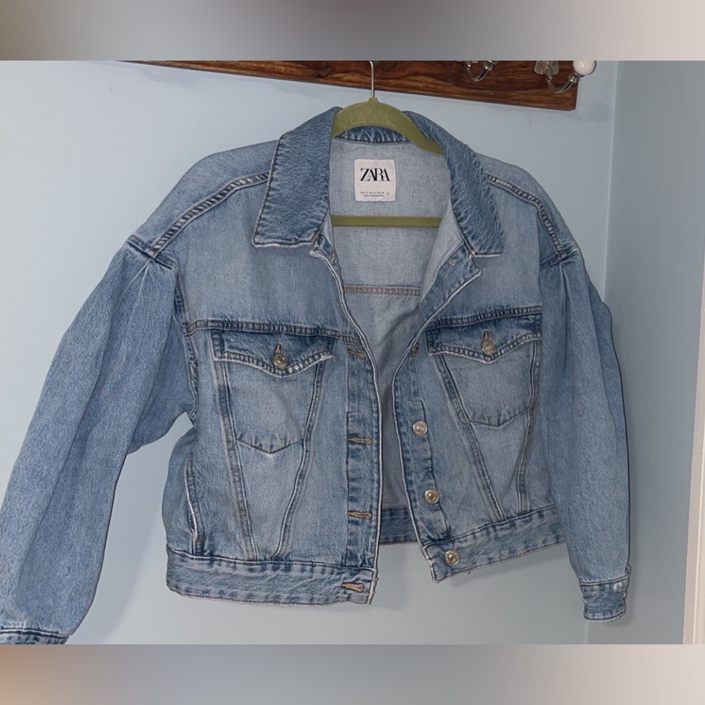 Zara relaxed fit Jean Jacket size S